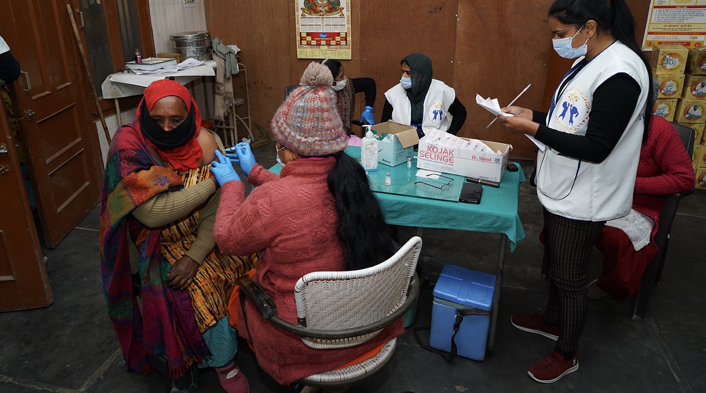 Supporting the medical staff at Covid Vaccination sites