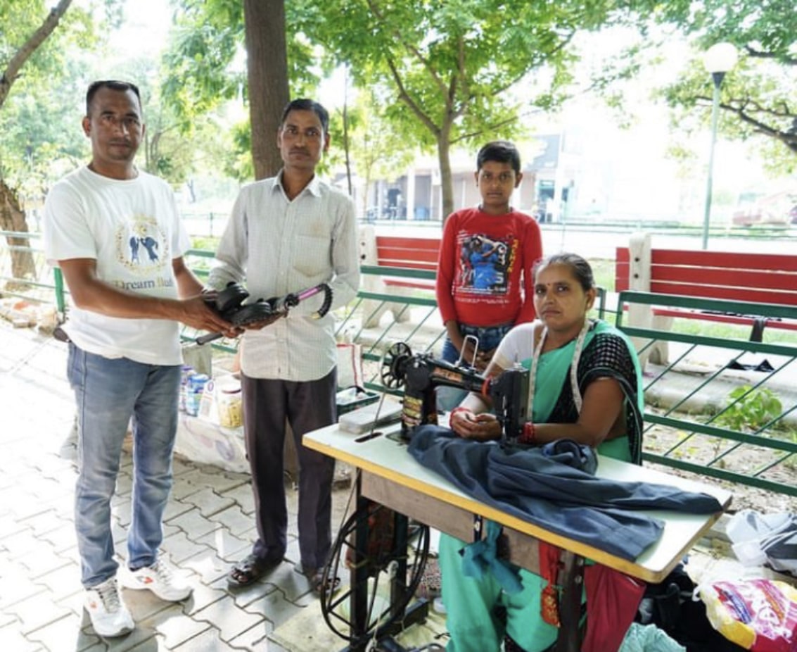 Supporting the poor local vendors during the monsoon season