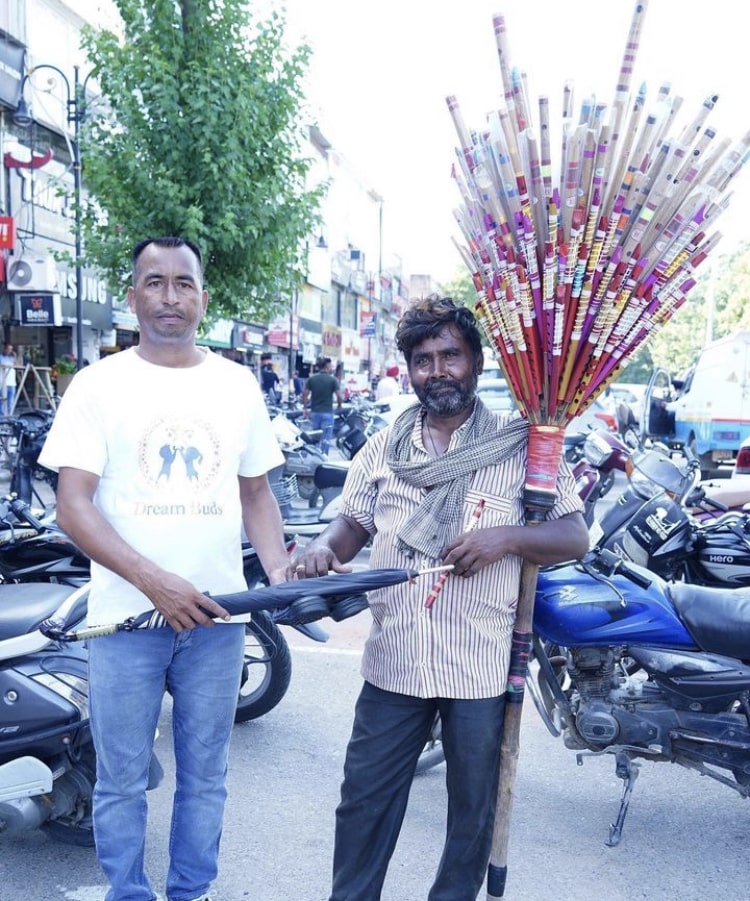 Supporting the poor local vendors during the monsoon season