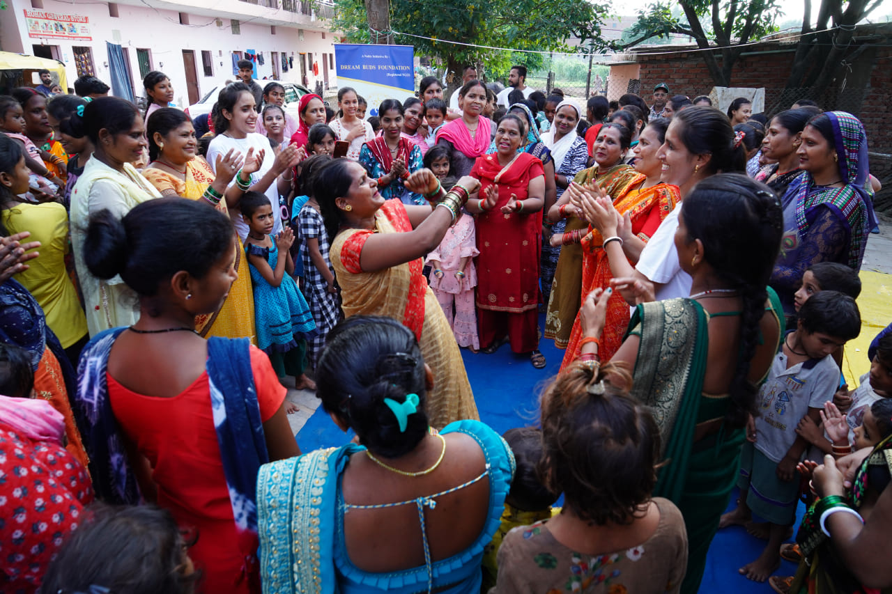 Festivities with underprivileged women