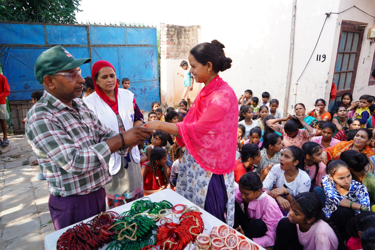 Festivities with underprivileged women